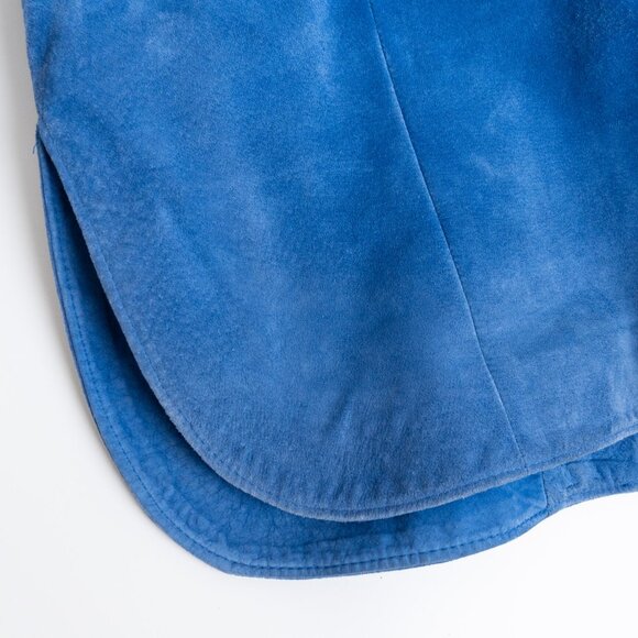 Vintage Danier Blue Suede Hooded Anorak Jacket XS - Picture 12 of 16